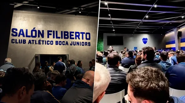 Boca recibió a sus socios en el Salón Filiberto.