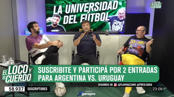 Caruso habló en El Loco y el Cuerdo. (Youtube)