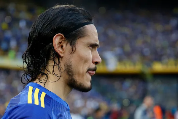 Edinson Cavani lleva tres goles en Boca. Getty Images.