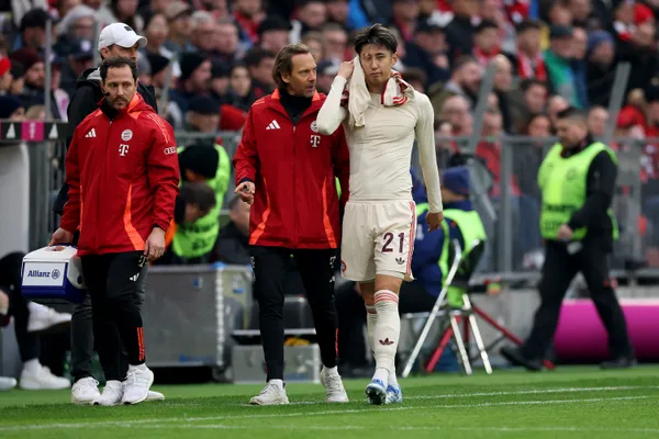 Hiroki Itō, el otro lesionado en el Bayern Munich. (Getty)