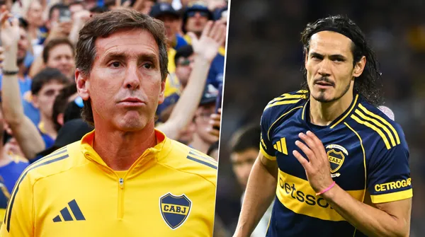 Úbeda quiere recuperar el nivel de Cavani en Boca. (Getty Images)