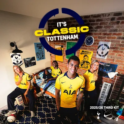 El Tottenham presentó su tercera camiseta, con un guiño a Boca (Tottenham oficial)