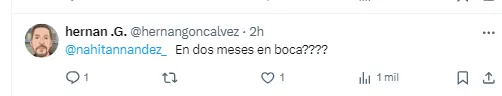 Los hinchas pidieron la vuelta de Nández