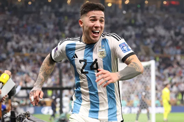 Enzo Fernández en Qatar 2022 (Getty Images)