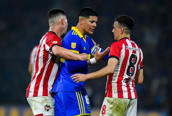 Marcos Rojo hizo alusión al duelo con Estudiantes de la Plata. (Getty)