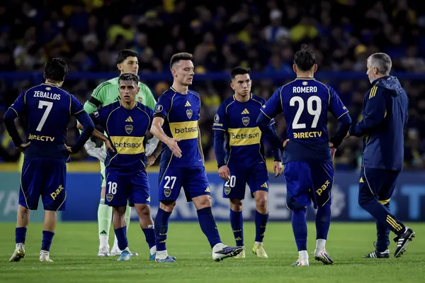 Los jugadores de Boca en la derrota con Universidad Católica. (Getty)