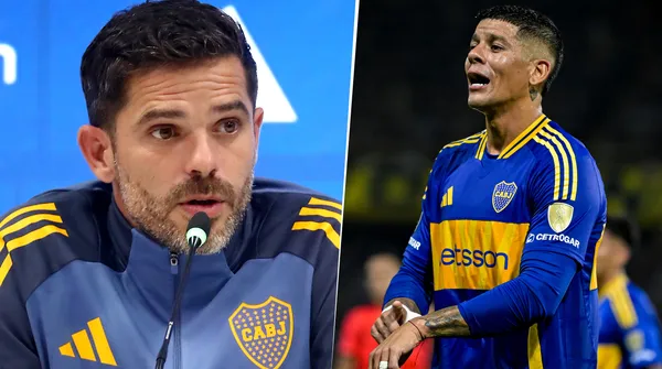 Fernando Gago y Marcos Rojo (Getty Images)