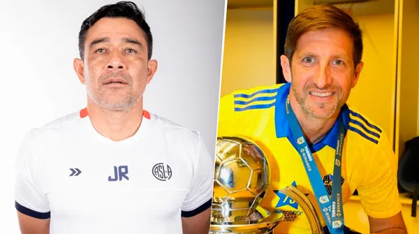 Juvenal Rodríguez y Alejandro Blasco, miembros del cuerpo técnico de Russo en San Lorenzo (San Lorenzo ofiical y Boca Oficial)