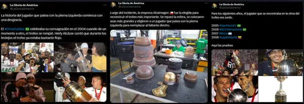 La historia del trofeo de la Copa Libertadores.