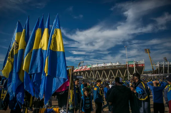 Una imagen que se repetirá: todo Boca en el Kempes