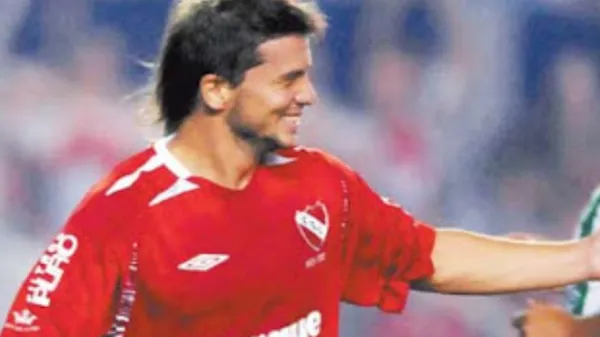 Mariano Herrón, jugando para Independiente