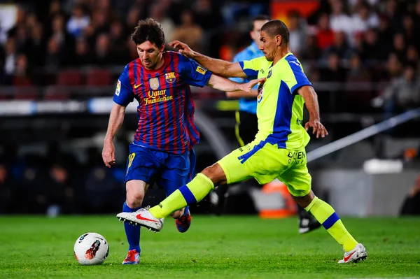 El Cata Díaz vs. Lionel Messi en 2012 (Getty Images)