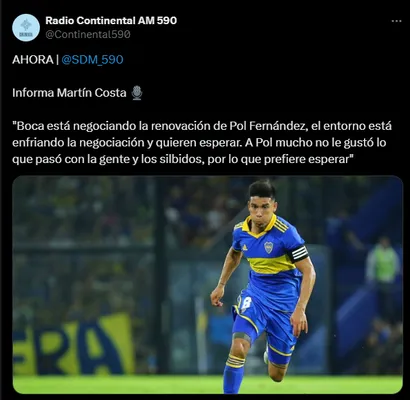 Pol Fernández no tomó una decisión sobre su futuro. (Captura)