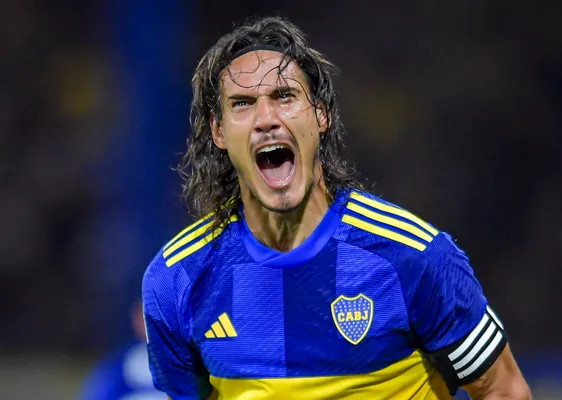 Edinson Cavani en Boca (Getty Images)