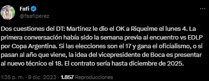 Ya hay fecha para la presentación del nuevo DT.