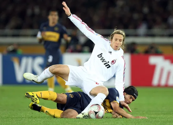 Éver Banega en Boca vs. Milan en la final del Mundial de clubes 2007 (Getty Images)
