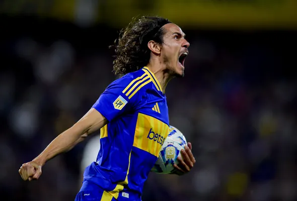 Edinson Cavani en Boca (Getty Images)