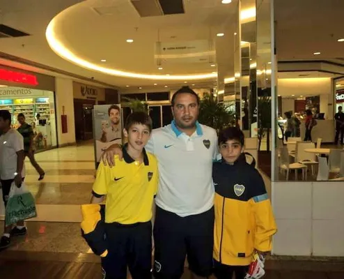 Diego Mazzilli, junto a Federico Aguirre y Luca Langoni.