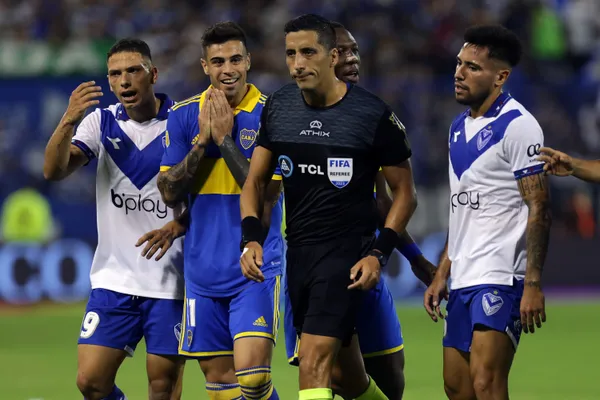 Yael Falcón Pérez en Vélez vs. Boca (Getty Images)