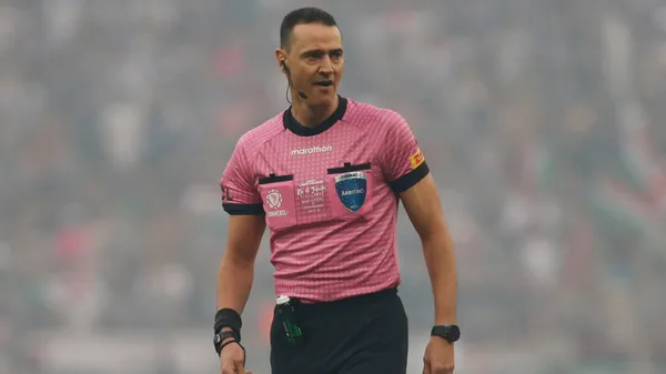 Wilmar Roldán fue el árbitro en la derrota de Boca frente a Fluminense. (Getty)