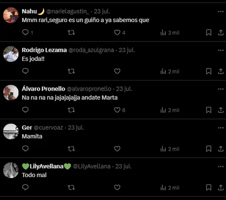 Los comentarios de los hinchas de San Lorenzo.
