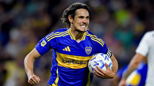Edinson Cavani en Boca (Getty Images)