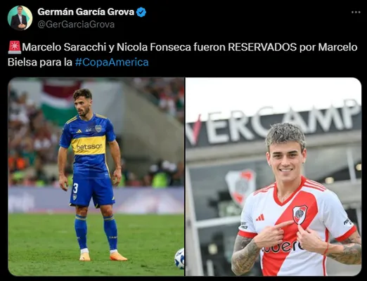 Saracchi podría estar presente en la Copa América. (Captura)