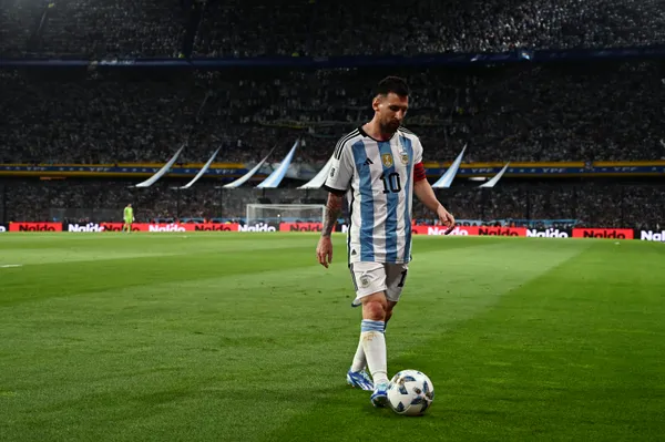 Lionel Messi en La Bombonera
