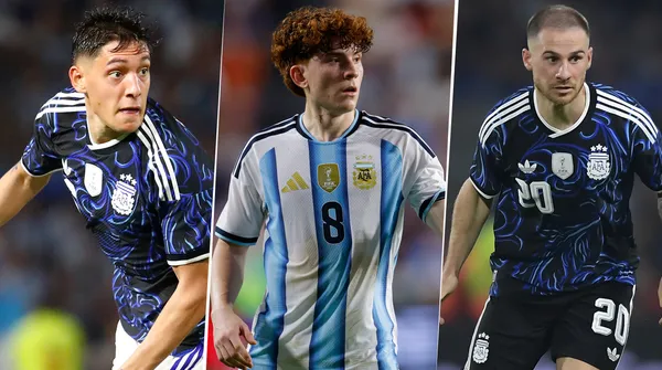Molina, Barco y Mac Allister, los ex Boca en Argentina. (Getty)