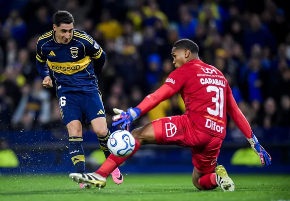 Merentiel fue el autor del único gol de Boca ante O'Higgins. (Getty)