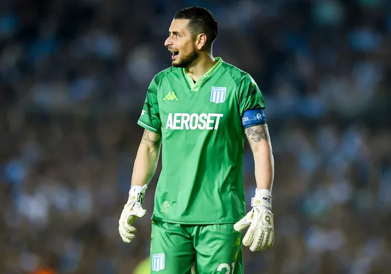 Gabriel Arias, arquero de Racing (Getty Images)
