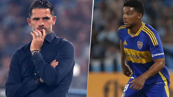 Frank Fabra y Fernando Gago en Boca