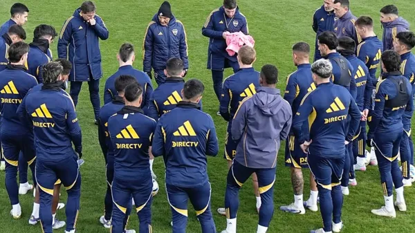La frase que usó Russo para despedirse del plantel. (Boca Oficial)