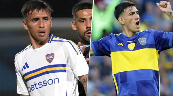  Lautaro Di Lollo y Milton Delgado en Boca (Getty Images) 