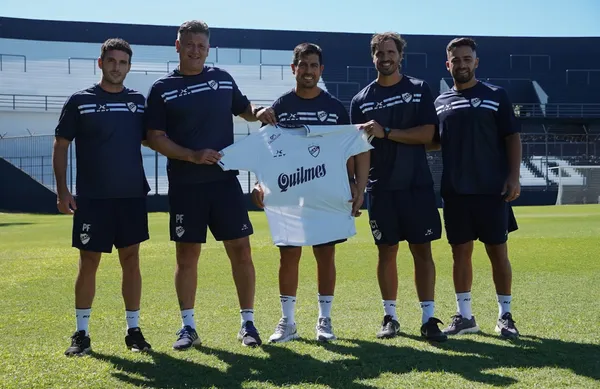 Gracián dirigirá a Quilmes y su PF será Pablo Santella, hijo de Julio. (Prensa Quilmes) 