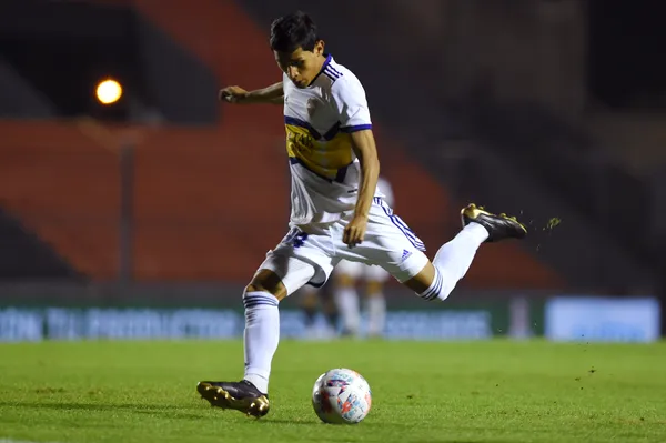 Obando, durante su etapa como futbolista de Boca (Getty)