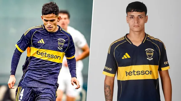 Dylan Gorosito y Santiago Zampieri, figuras de la Reserva de Boca. (Instagram)