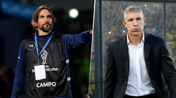 Martínez, el DT del oficialismo. Palermo, el de la oposición (Getty)