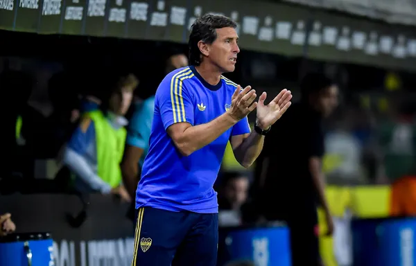 Úbeda piensa en el equipo de Boca vs. River. (Getty)