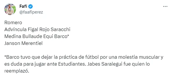 El inconveniente que surgió con Valentín Barco. (Captura)