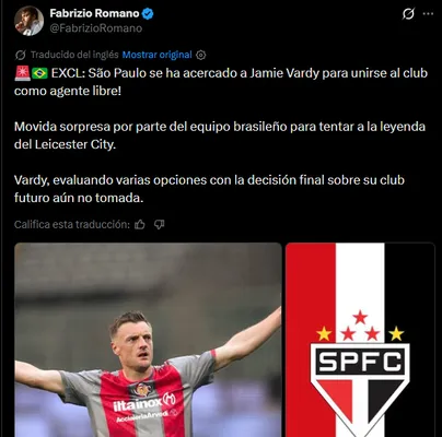 San Pablo quiere a Vardy. (Captura)