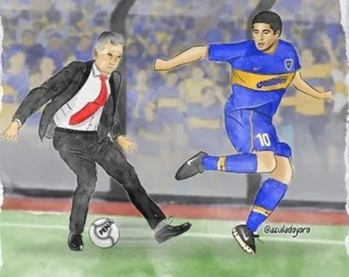 El boceto original en el que se inspiró el mural. (@azuladoyoro)