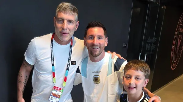 Paredes y Messi se reencontraron en Estados Unidos.