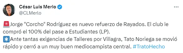 El "Corcho" Rodríguez tiene un nuevo destino. (Captura)