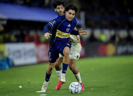 Zeballos jugó en la práctica de Boca. (Getty)
