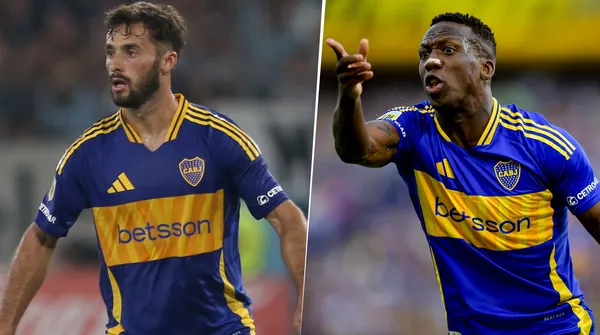 Marcelo Saracchi y Luis Advíncula en Boca (Getty Images)