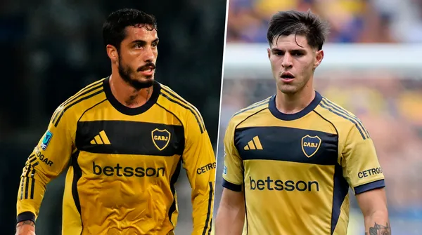 Figal y Pellegrino, con chances de ser titulares a la larga en Boca. (Getty)