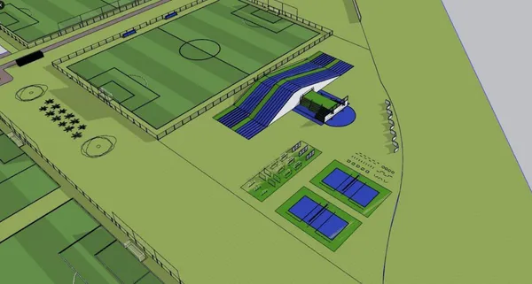 Boca continúa con las obras en Ezeiza. (@faafiperez)