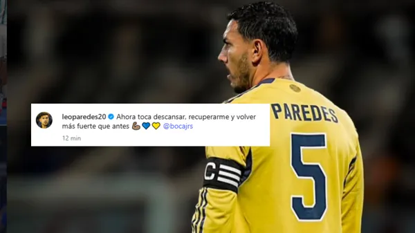 Paredes confirmó que tiene una lesión y no estará contra Recoleta.