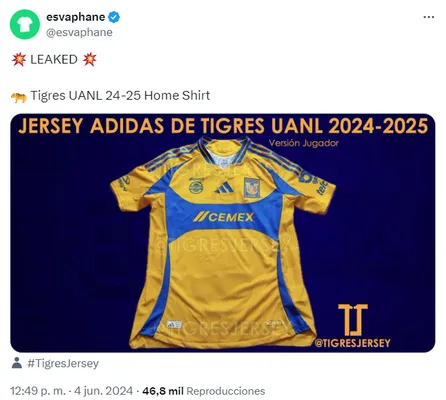 La temática de la nueva colección adidas: en foto, la camiseta de Tigre.